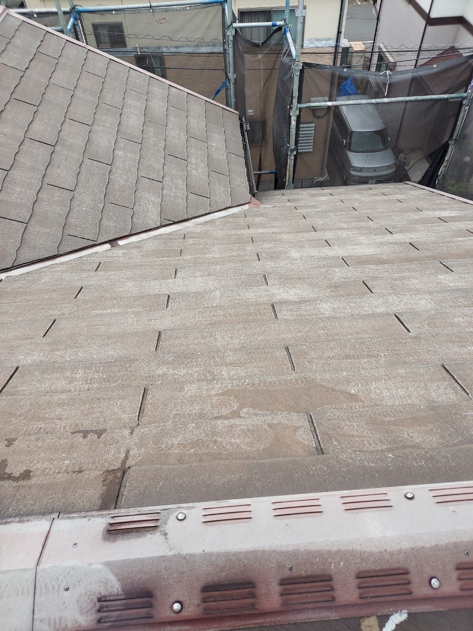 松戸市にて外壁洗浄・屋根塗装〈築10年戸建ての初メンテナンス〉 施工前